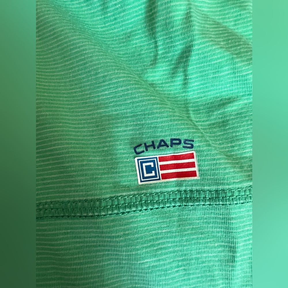 Chaps Mint Green Quarter-Zip Tech Pullover Nwot - image 3